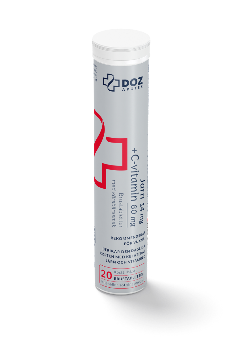 DOZ Apotek Järn + C-vitamin Brus 20 st