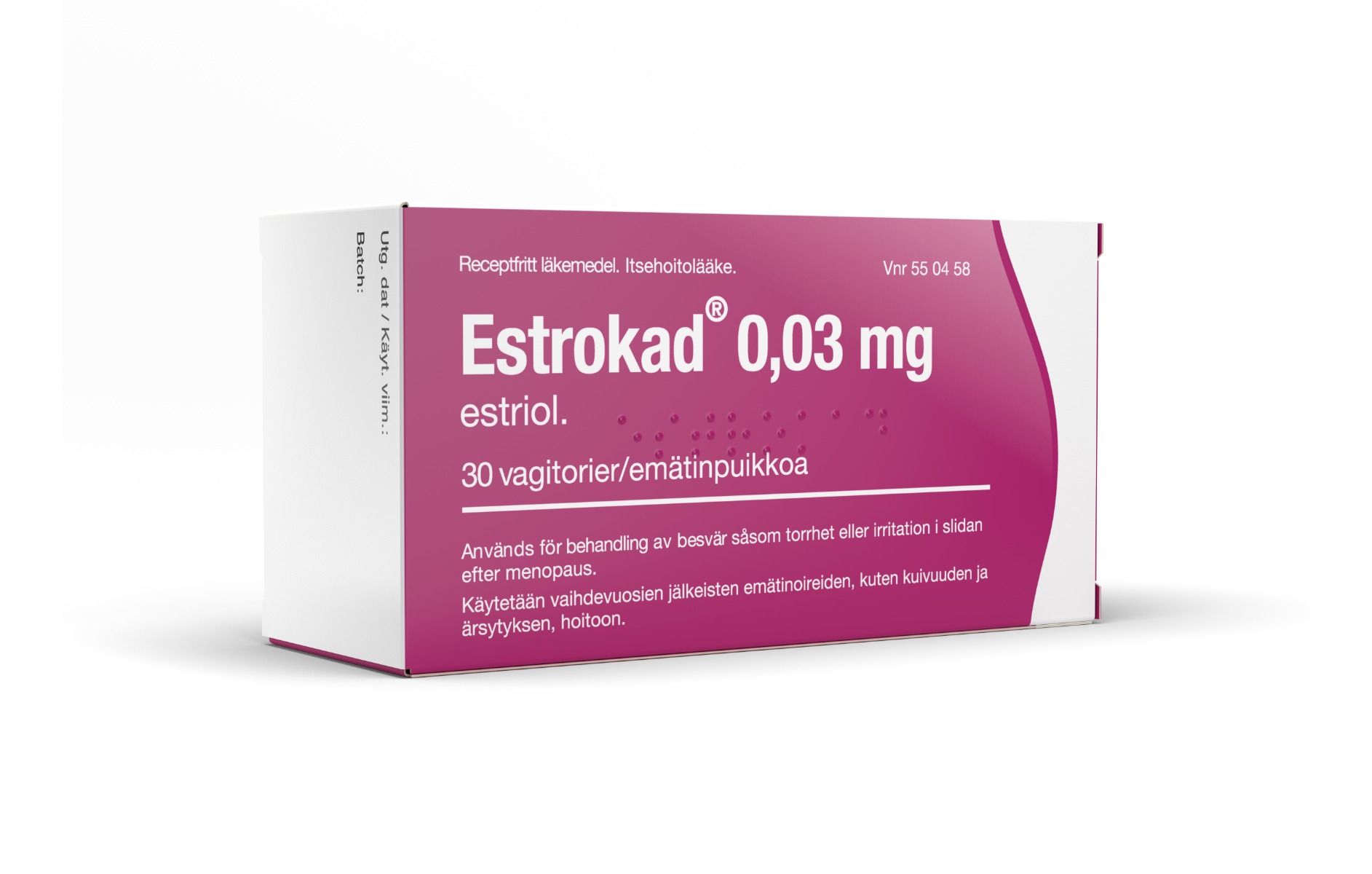 Estrokad, vagitorium 0,03 mg