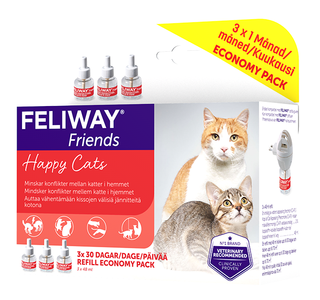 Ceva Animal Health AB Feliway Friends refill 3-pack 3 x 48 ml