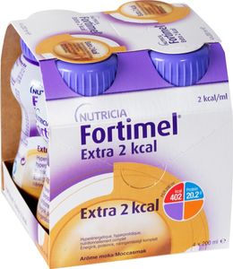 Fortimel Extra 2 kcal, komplett kosttillägg, choklad-karamell