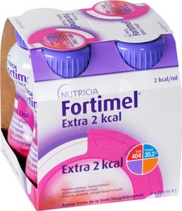 Fortimel Extra 2 kcal, komplett kosttillägg, skogsbär