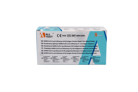 SARS-CoV-2 and Influenza A+B Antigen Combo Rapid Test, ISIN-525H-B