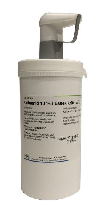 Karbamid i Essex kräm APL, kräm 10 % (med pump)