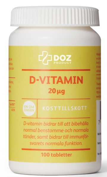 DOZ Product D-vitamin 20 µg