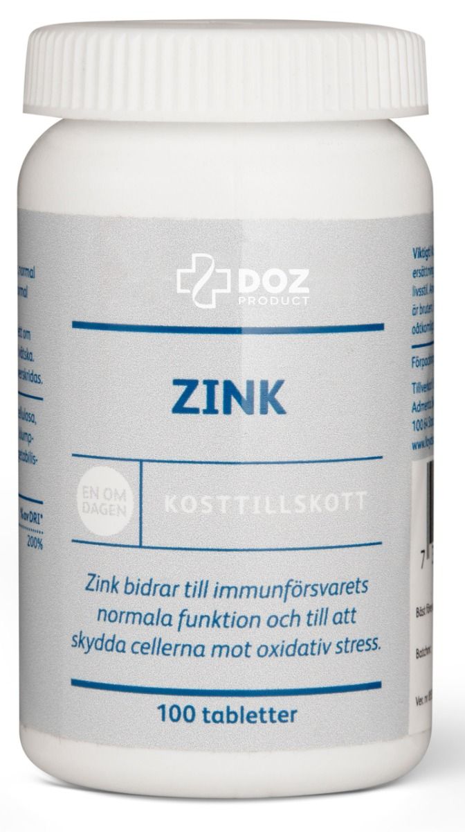 DOZ Apotek DOZ Product Zinkcitrat 20 mg 100 st