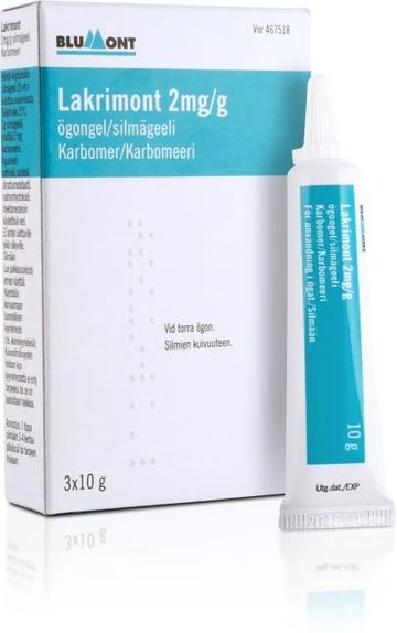 Lakrimont, ögongel 2 mg/g