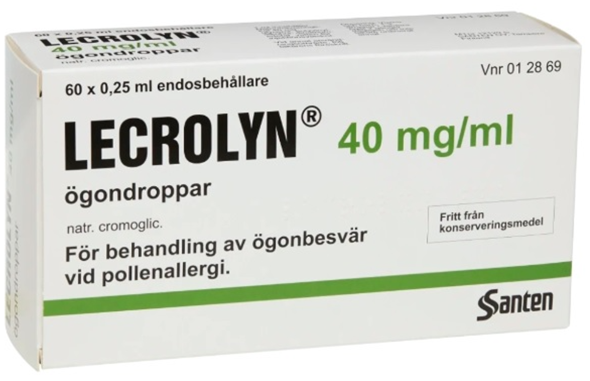Lecrolyn, ögondroppar, lösning i endosbehållare 40 mg/ml