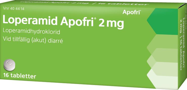 Loperamid Apofri, tablett 2 mg