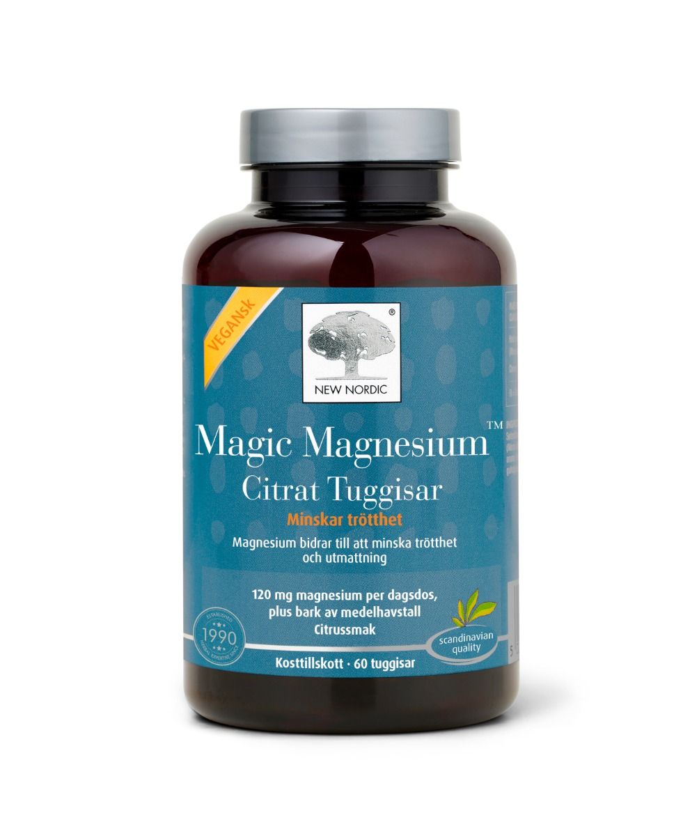 New Nordic magic magnesium citrat tuggisar 60 st