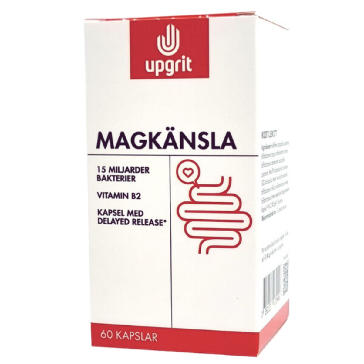 Upgrit Magkänsla Mjölksyrabakterier 60 kapslar