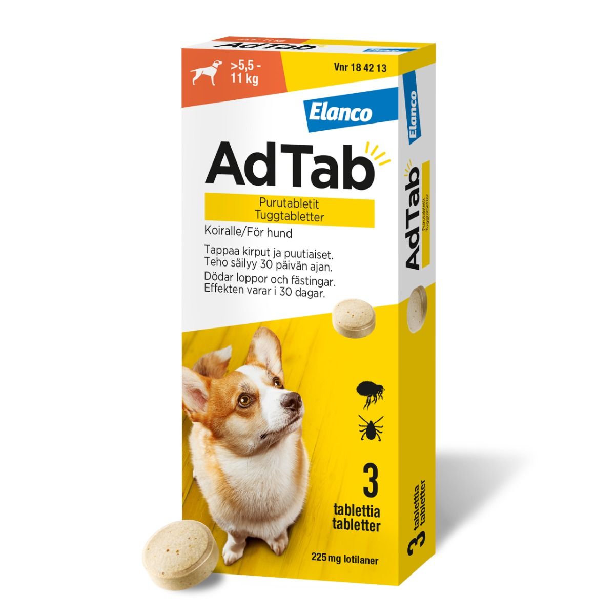 AdTab, tuggtablett 225 mg