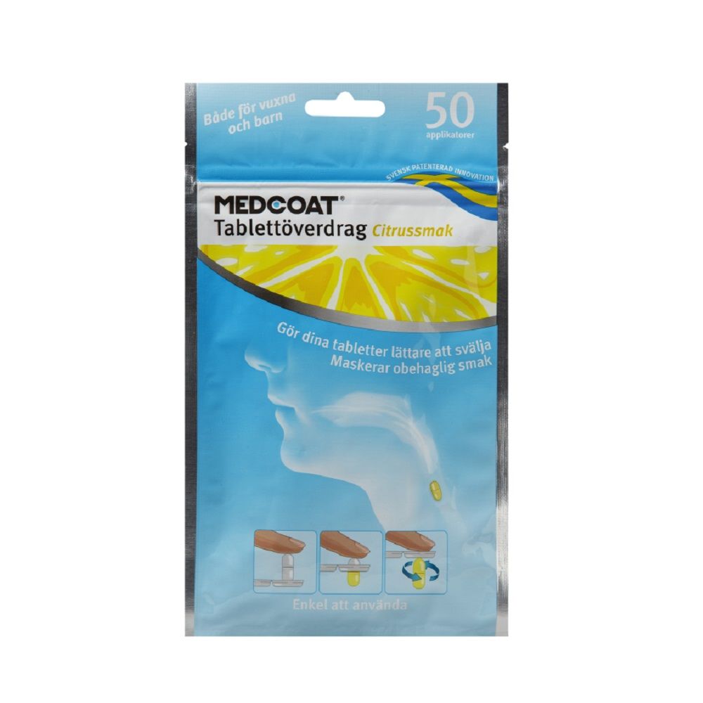 Medcoat, tablettöverdrag, citrussmak 50 styck