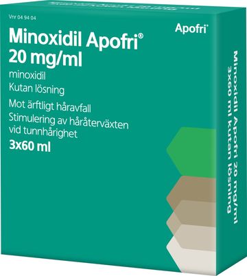 Minoxidil Apofri, kutan lösning 20 mg/ml