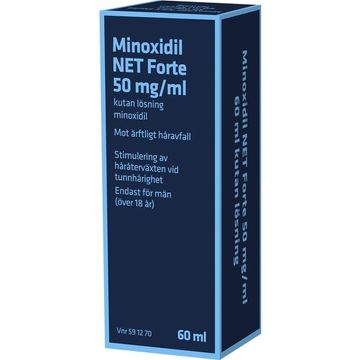 Minoxidil NET Forte, kutan lösning 50 mg/ml