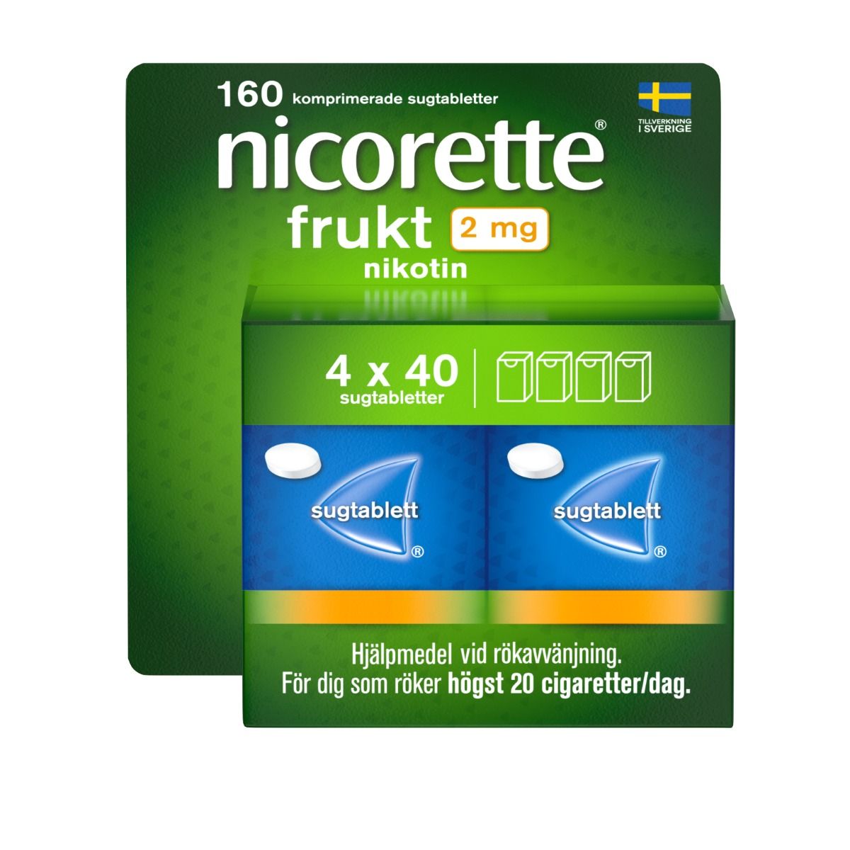 Nicorette Frukt, komprimerad sugtablett 2 mg