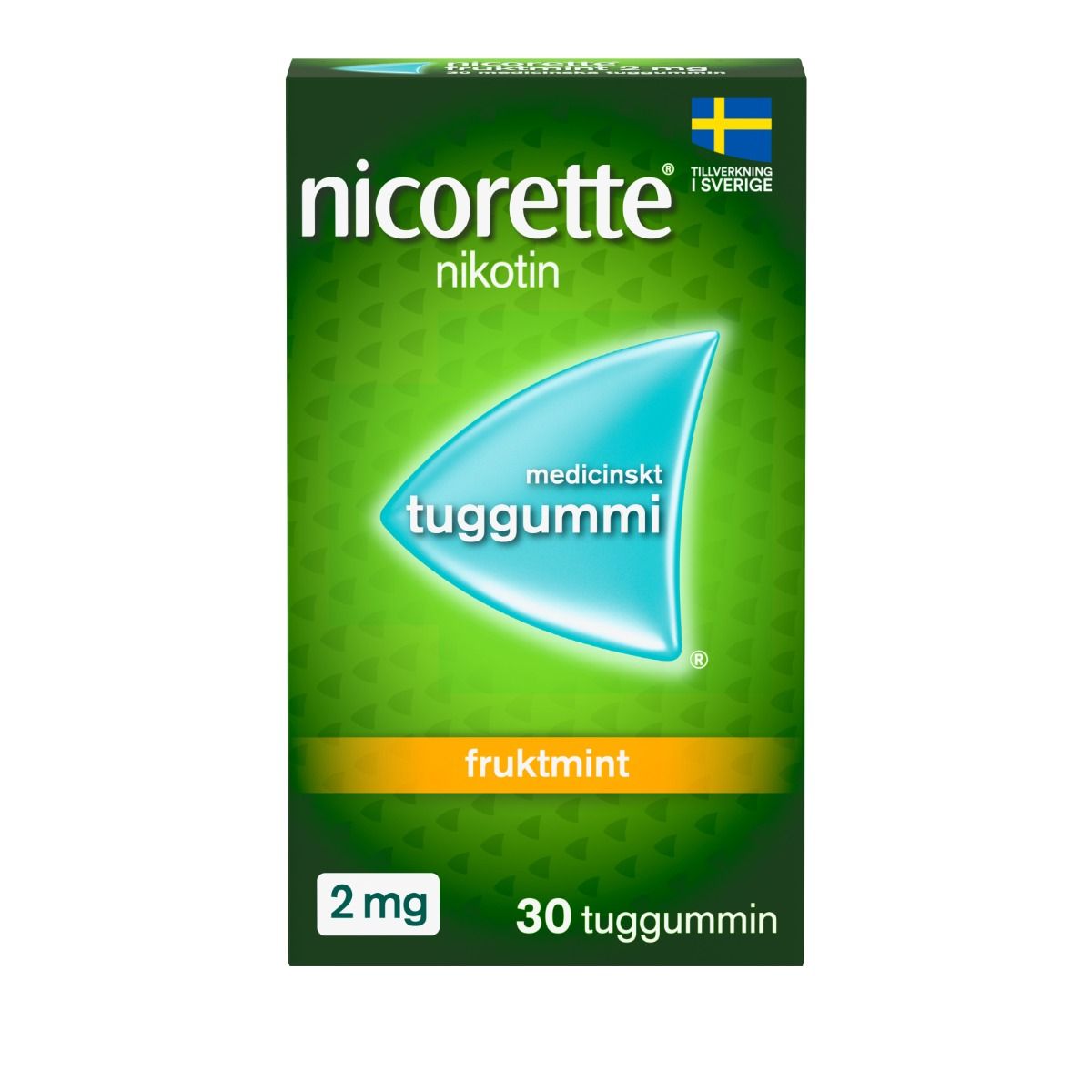 Nicorette Fruktmint, medicinskt tuggummi 2 mg