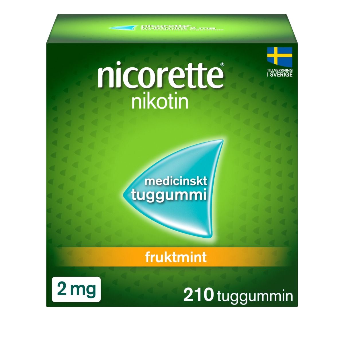 Nicorette Fruktmint, medicinskt tuggummi 2 mg