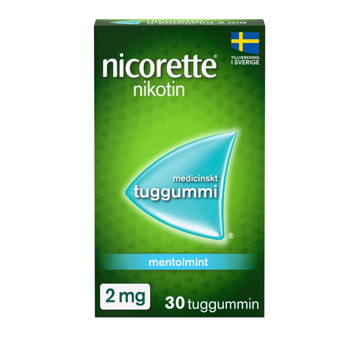 Nicorette Mentolmint, medicinskt tuggummi 2 mg McNeil Sweden AB