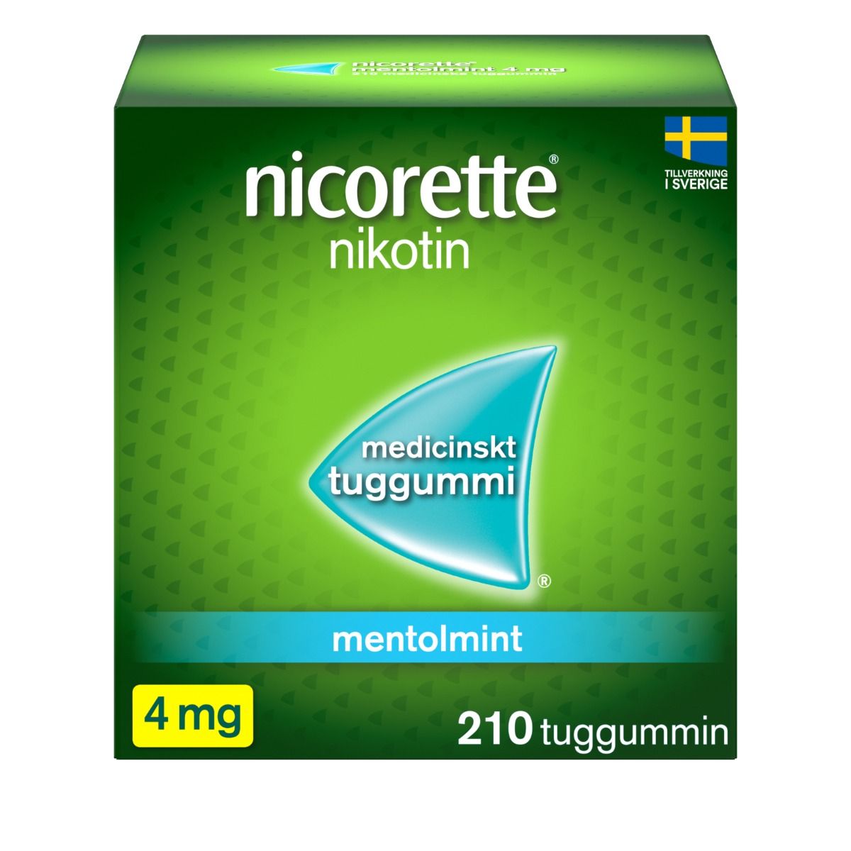 Nicorette Mentolmint, medicinskt tuggummi 4 mg