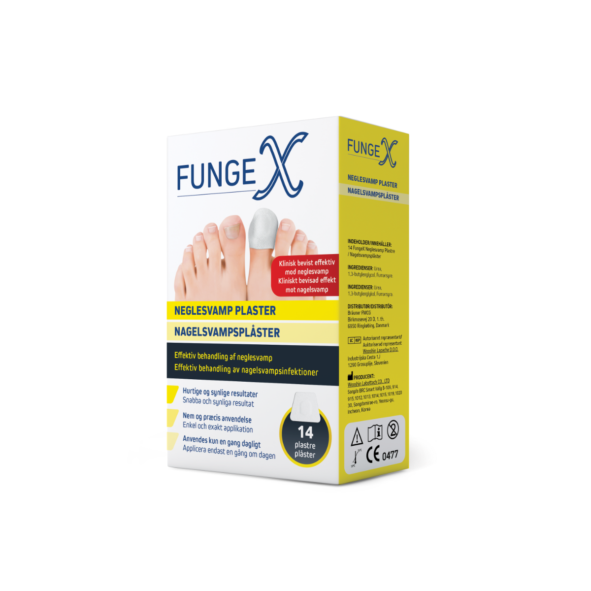 FungeX Nagelsvampsplåster 14 st