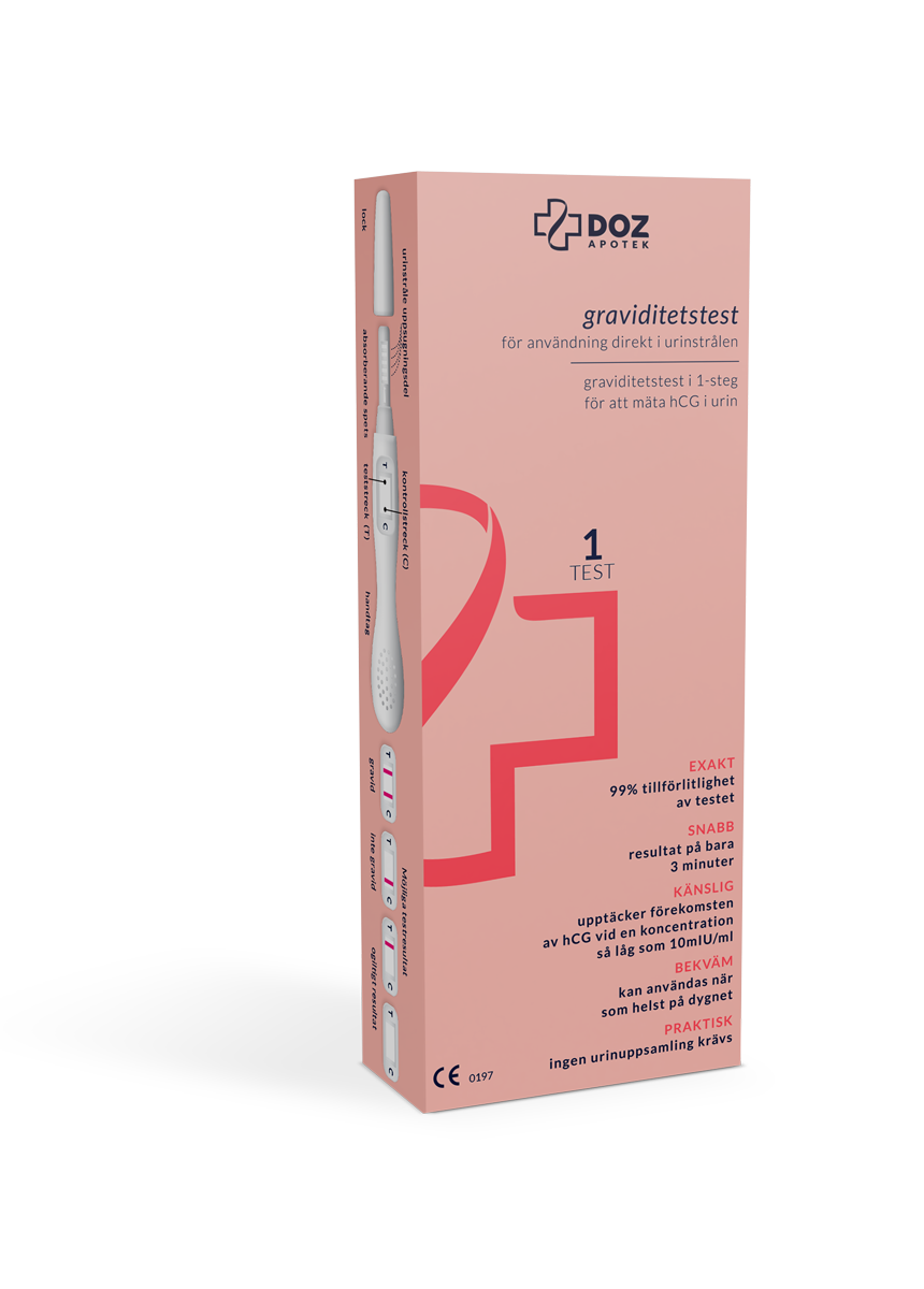 DOZ Apotek pregnancy test - sensitivity 1 test 