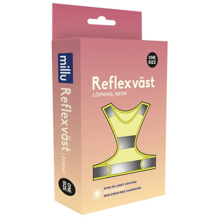 Millu Reflexväst Löpning Neon One-size