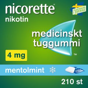 Nicorette Mentolmint, medicinskt tuggummi 4 mg