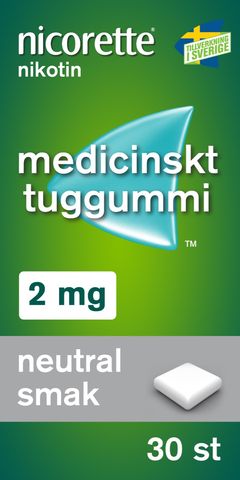 Nicorette, medicinskt tuggummi 2 mg McNeil Sweden AB