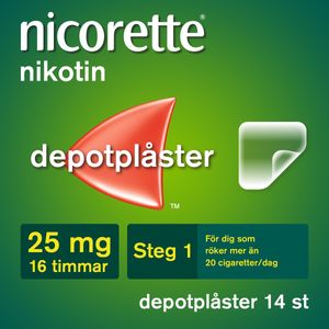 Nicorette Novum, depotplåster 25 mg/16 timmar