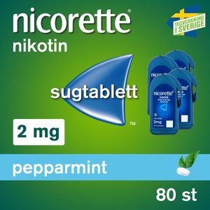 Nicorette Pepparmint, komprimerad sugtablett 2 mg