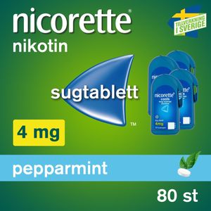 Nicorette Pepparmint, komprimerad sugtablett 4 mg
