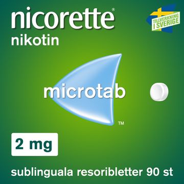 Nicorette Microtab, resoriblett, sublingual 2 mg