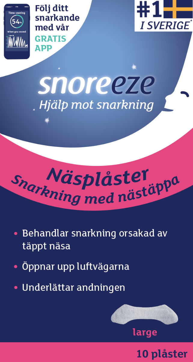 Snoreeze Näsplåster Large 10 st