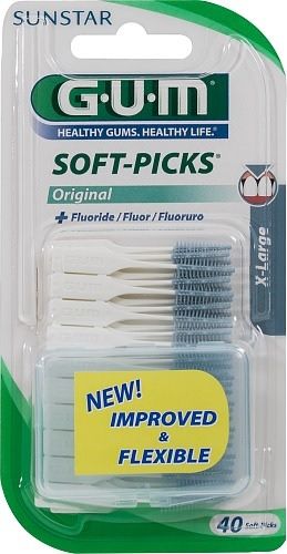 GUM Soft-Picks X-Large Tandstickor plast 40 st