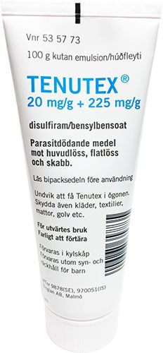 Tenutex, kutan emulsion 20 mg/g + 225 mg/g