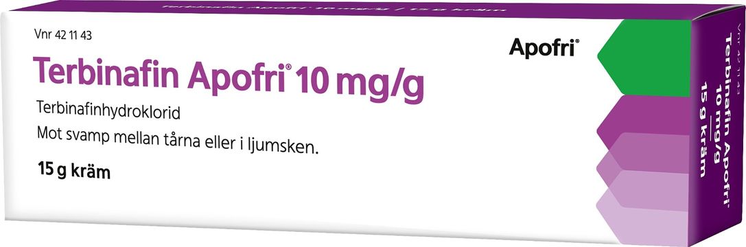 Terbinafin Apofri, kräm 10 mg/g