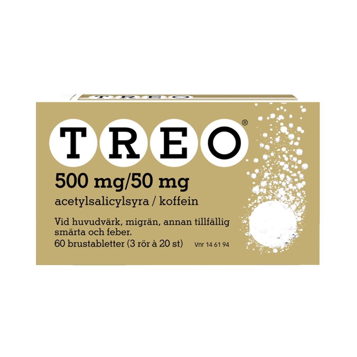 Treo, brustablett 500 mg/50 mg