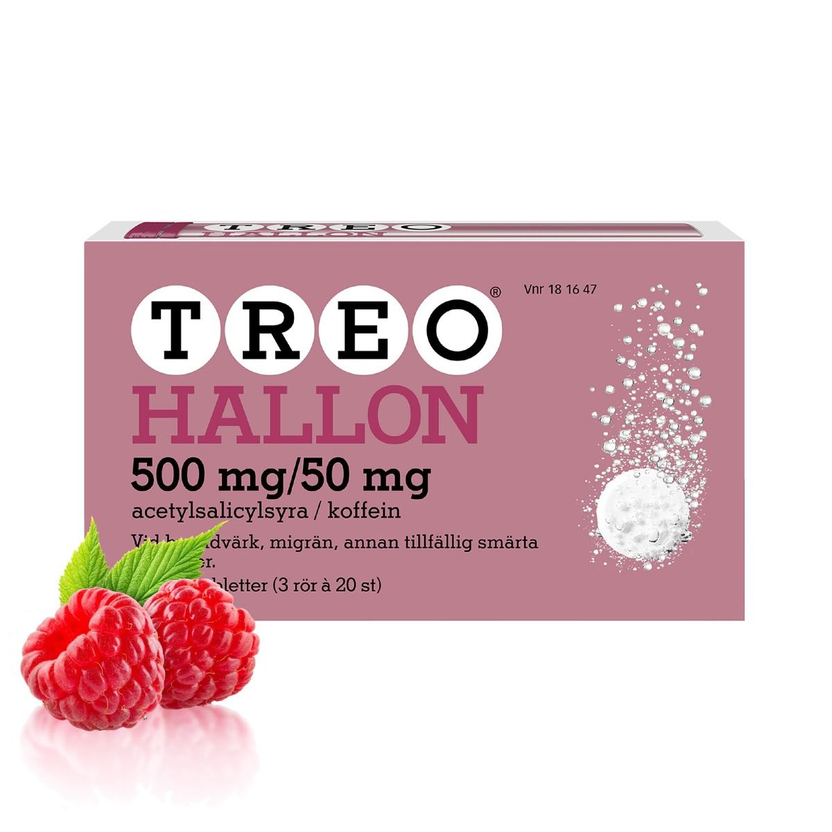 Treo Hallon, brustablett 500 mg/50 mg