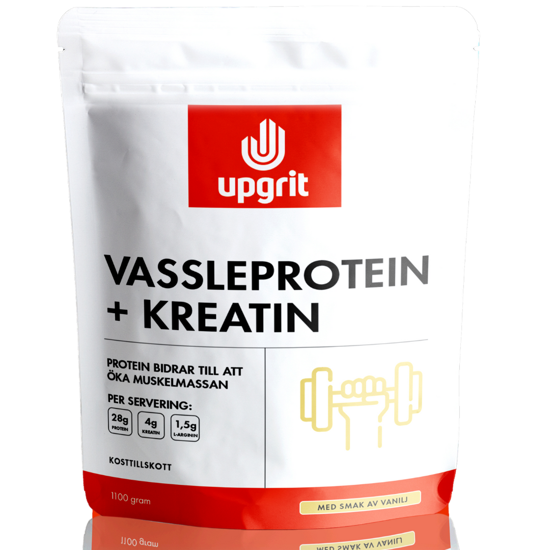 Upgrit Vassleprotein + Kreatin, Vanilj 1100 g