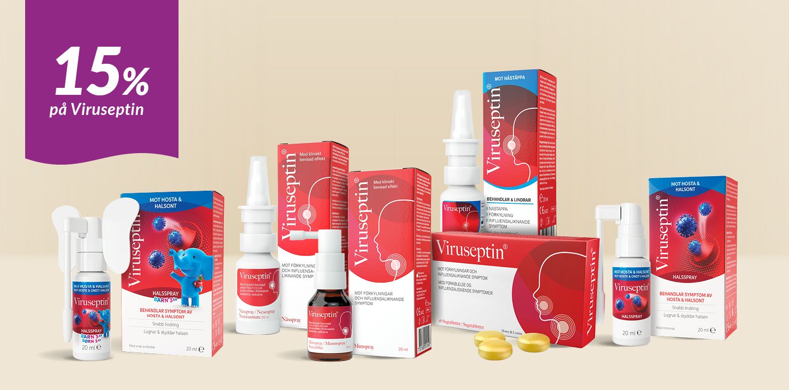 15% på Viruseptin