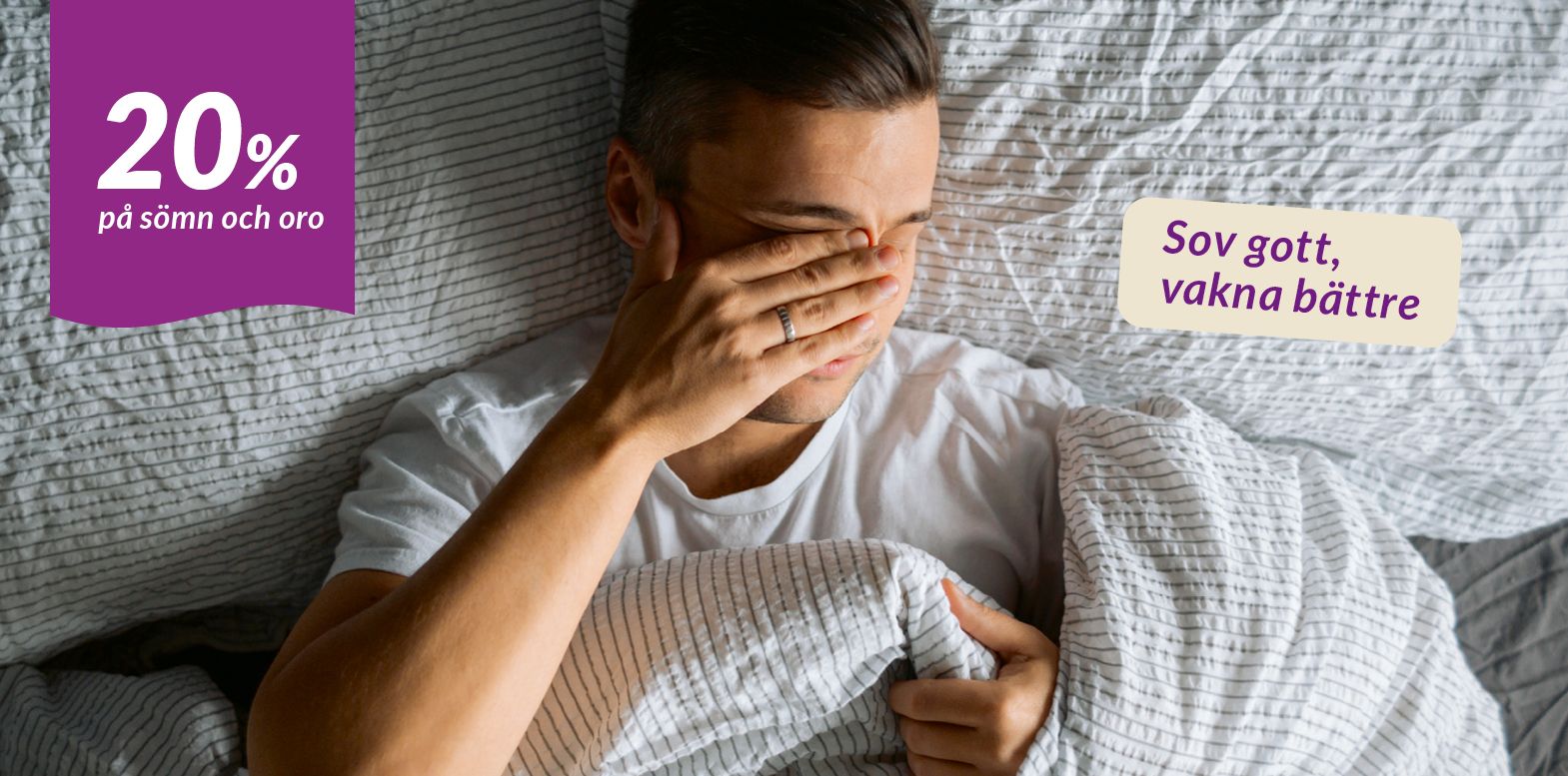 20% på sömn och oro