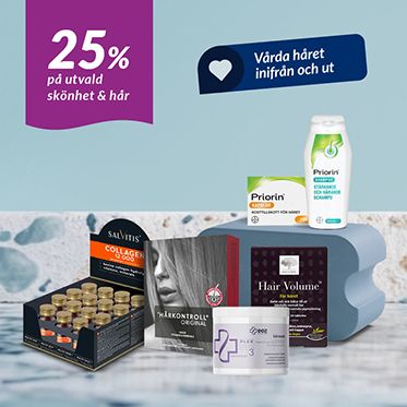 Upp till 25% på utvalt hår och skönhet