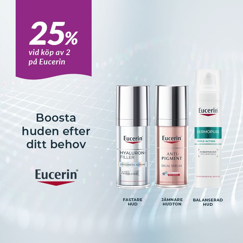 25% vid köp av 2 på Eucerin