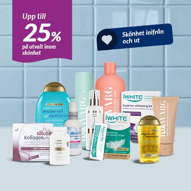 Upp till 25% på utvalt inom skönhet