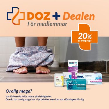 DOZ Dealen just nu - 20% på produkter för orolig mage