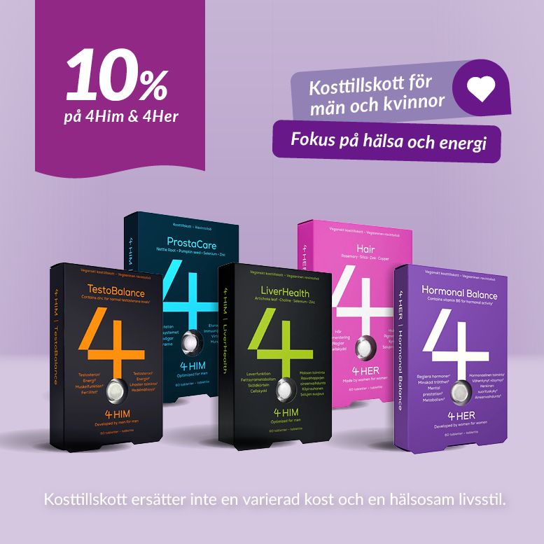 10% på 4 him och 4 her