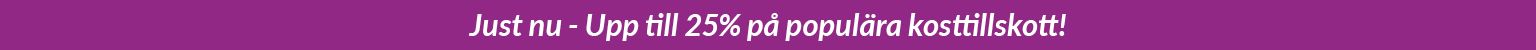 Upp till 25% på kost & hälsa