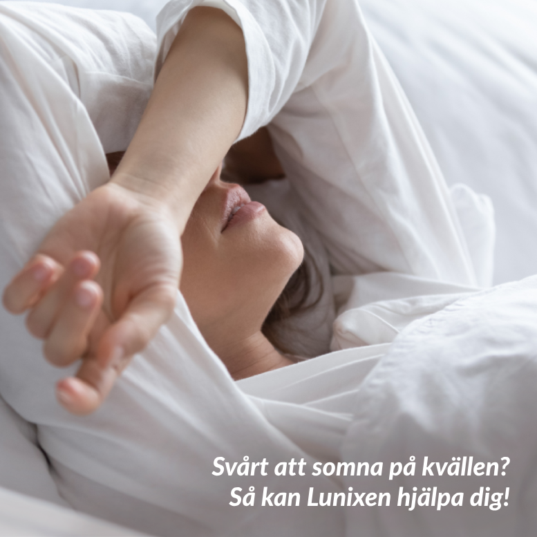 Har du svårt att somna på kvällen? Så kan Lunixen hjälpa dig!