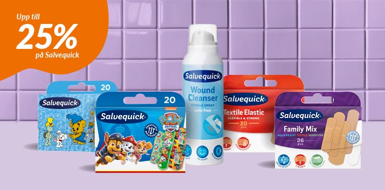 Upp till 25% p&aring; Salvequick