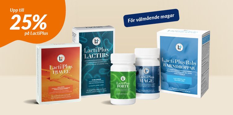 Upp till 25% p&aring; Lactiplus